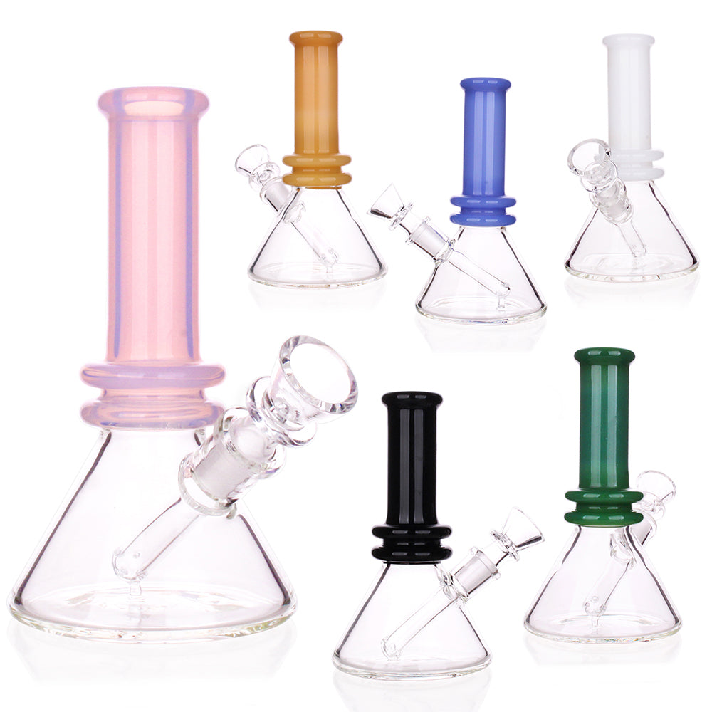 5" Mini Colorful Glass Beaker Bong