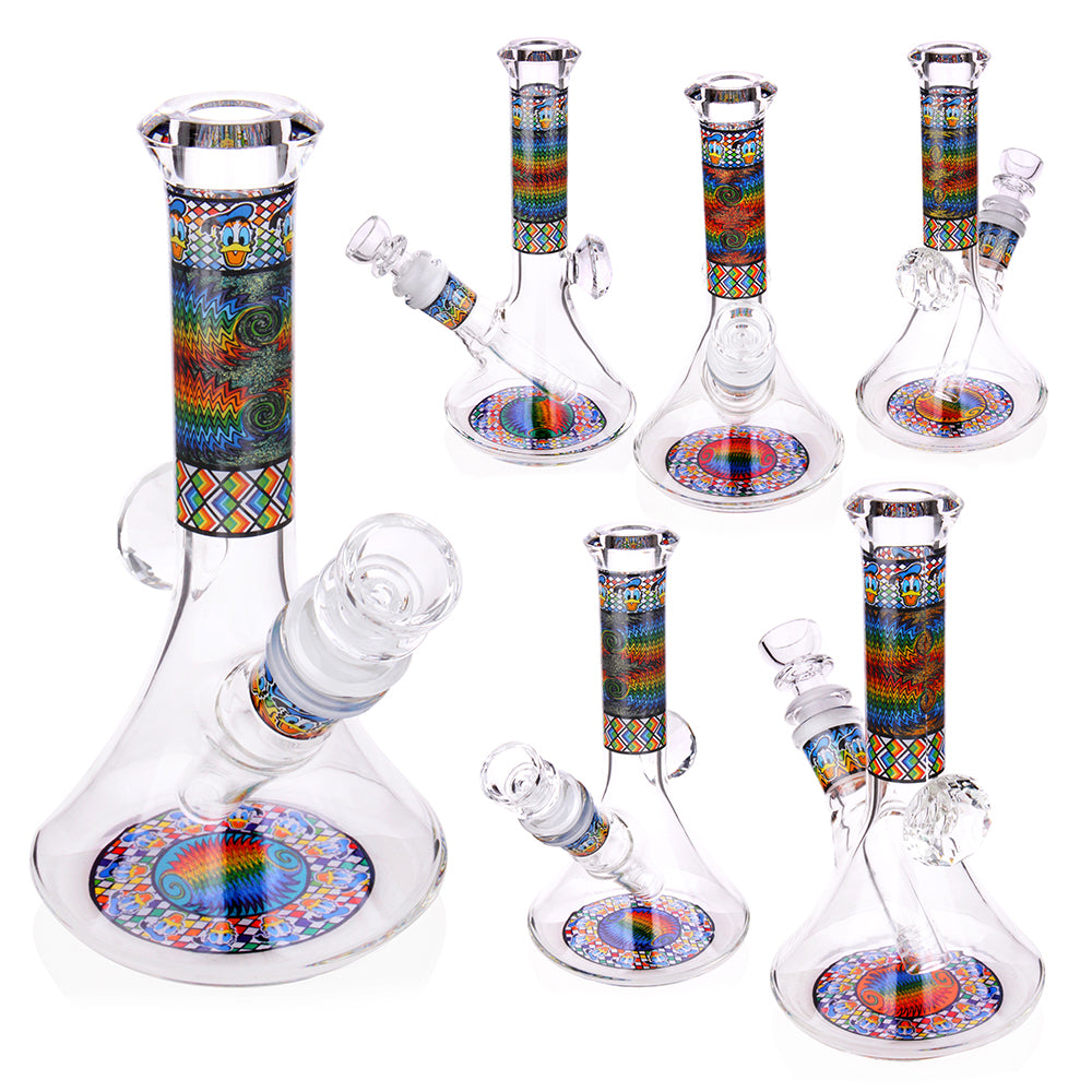 Mini  Glass Beaker Bong 6.5 Ins