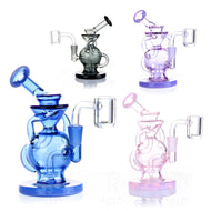 5" Colorful Royal Recycler Dab Rigs