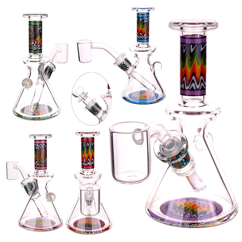 Royal 5.5" Mini  Glass Beaker Bong With Banger